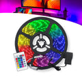 Fita LED RGB 5 Metros  Com Controle Remoto e Fonte 12v Bivolt