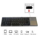 Teclado TouchPad Bluetooth Sem Fio – Mini, Dobrável e Portátil