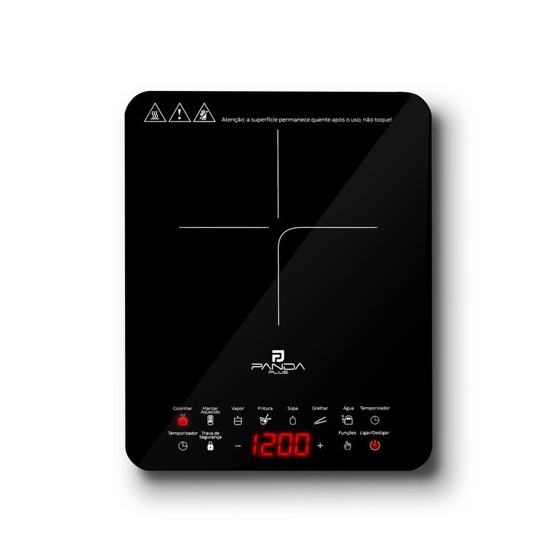 Cooktop de Indução Portátil Panda Plus 1 Boca – Moderno, Rápido e Seguro!