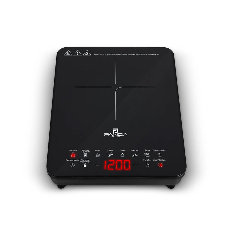 Cooktop de Indução Portátil Panda Plus 1 Boca – Moderno, Rápido e Seguro!