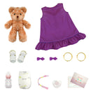 Boneca Reborn Negra Realista 100% Silicone – 55cm com Acessórios e Certificado de Nascimento