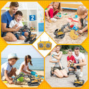 Escavadeira de controle remoto Veículos de construção RC com luzes e sons, presente para crianças .