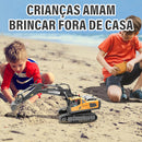 Escavadeira de controle remoto Veículos de construção RC com luzes e sons, presente para crianças .