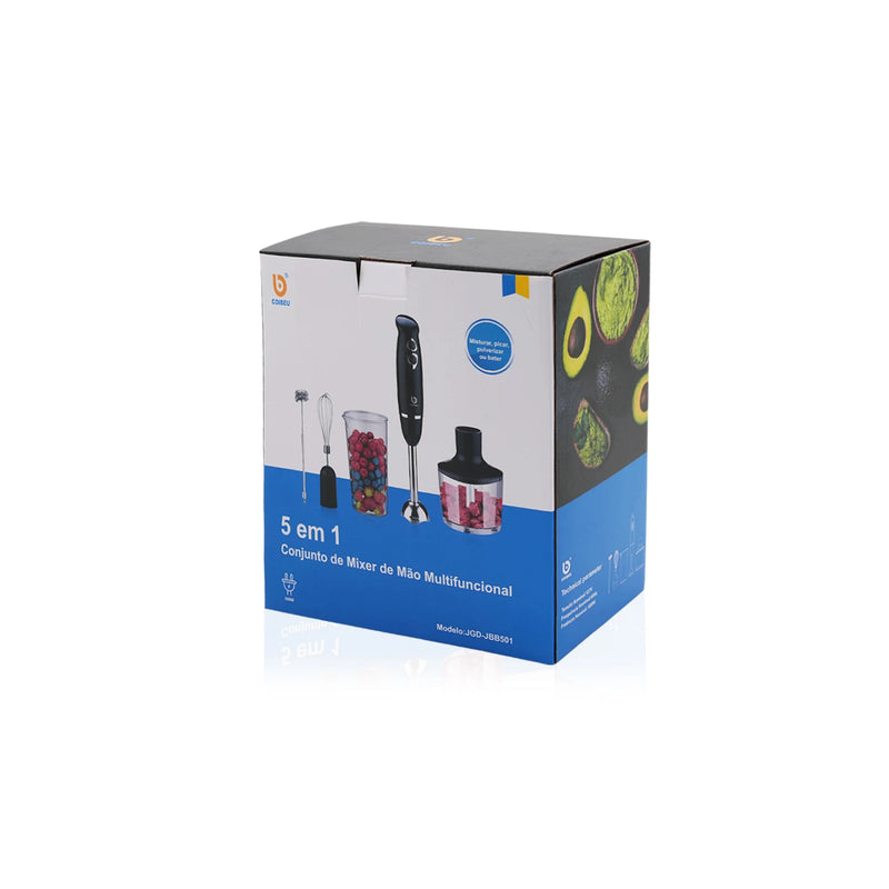 Mixer Power Inox 5 em 1 Coibeu – 600W de Potência e Versatilidade Profissional!
