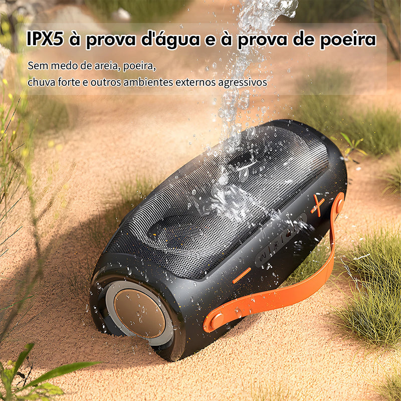 Caixa de Som Bluetooth Portátil COIBEU EBS-610 – IPX5, Potente e Compacta!