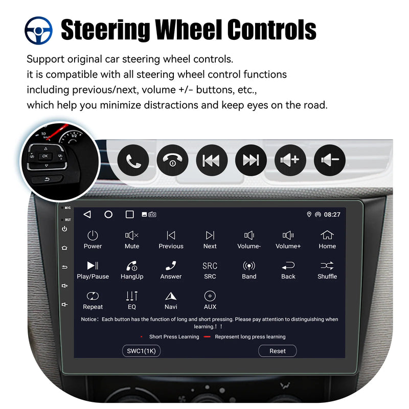 Central Multimídia ESSGOO CarPlay, Android Auto, GPS, Wi-Fi e Tela Touch 7” / 9” / 10” — Universal