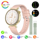 Smartwatch Feminino AURAFIT ELLA 2 – Elegância, Saúde e Conectividade em um só Relógio!