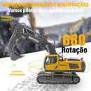 Escavadeira de controle remoto Veículos de construção RC com luzes e sons, presente para crianças .