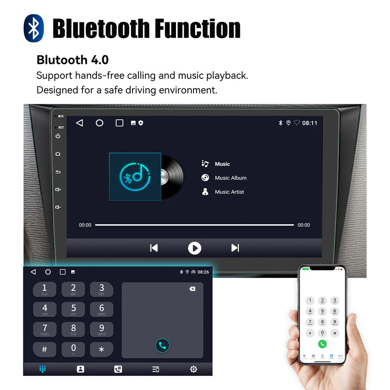 Central Multimídia ESSGOO CarPlay, Android Auto, GPS, Wi-Fi e Tela Touch 7” / 9” / 10” — Universal