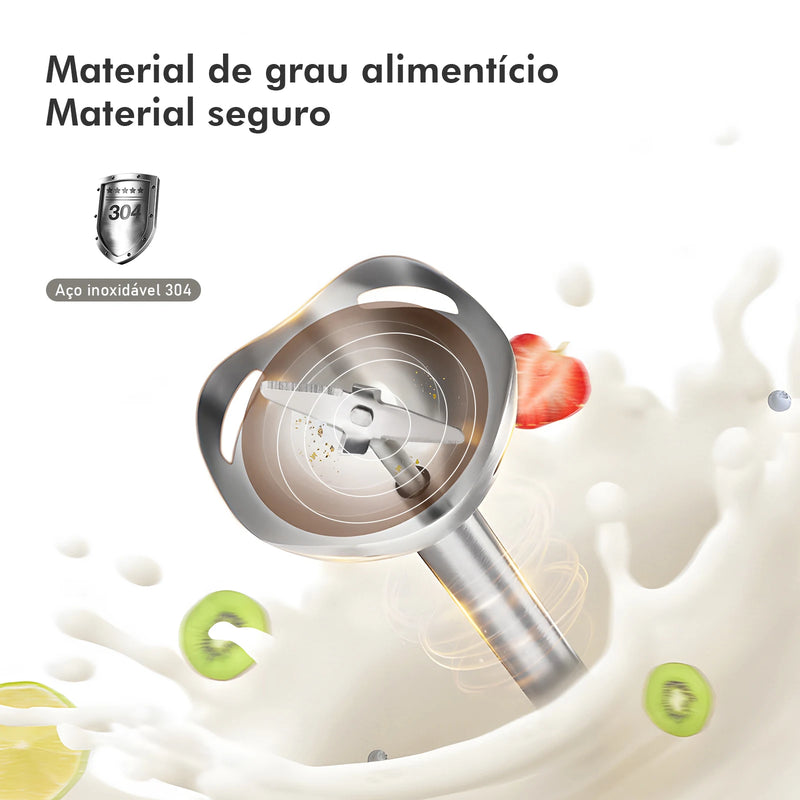 Mixer Power Inox 5 em 1 Coibeu – 600W de Potência e Versatilidade Profissional!
