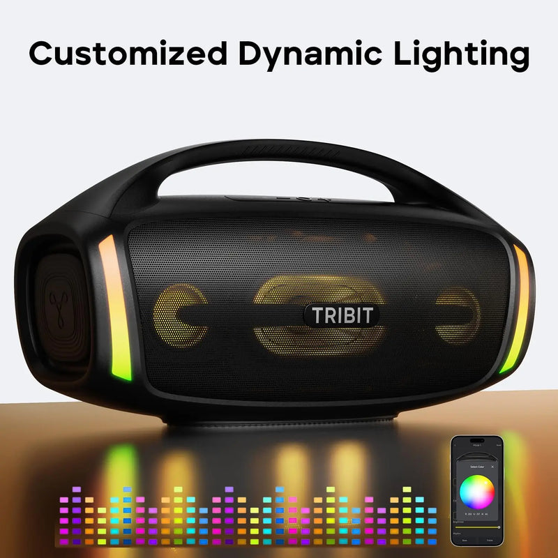 Caixa de Som Bluetooth TRIBIT StormBox Blast 2 — 200W RMS de Potência, LED Dinâmico e Autonomia de 30 Horas!