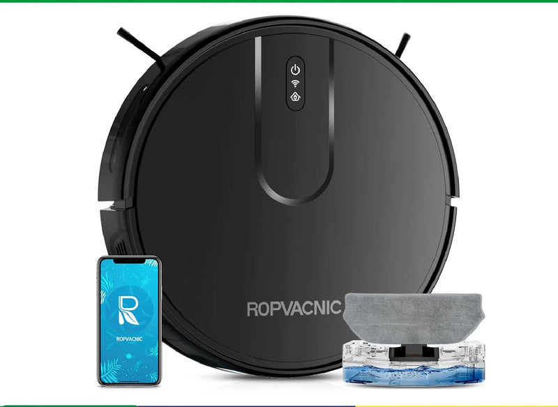 Robô Aspirador, Aspira e Passa Pano Inteligente ROPVACNIC S1