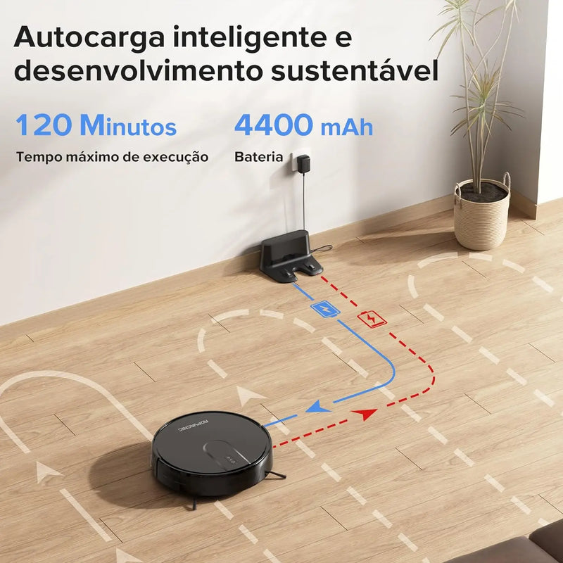 Robô Aspirador, Aspira e Passa Pano Inteligente ROPVACNIC S1