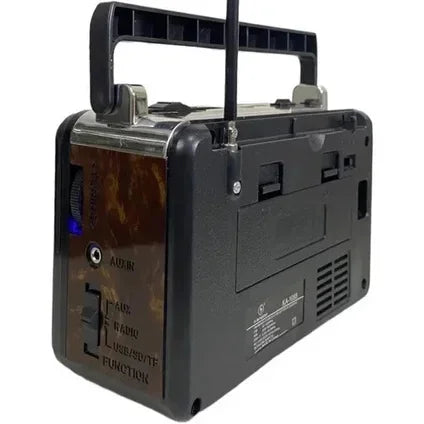 Caixinha de Som /Rádio AM/FM Retrô Vintage Kapbom KA-1088 – Com Lanterna, USB e Bluetooth