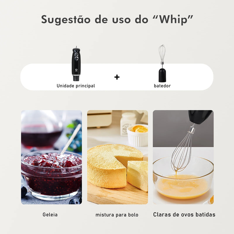 Mixer Power Inox 5 em 1 Coibeu – 600W de Potência e Versatilidade Profissional!