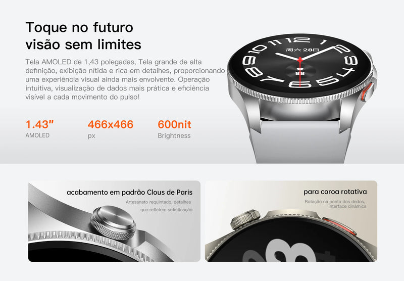 Smartwatch AURAFIT GPS-G12 – Tecnologia, Saúde e Estilo no Seu Pulso!