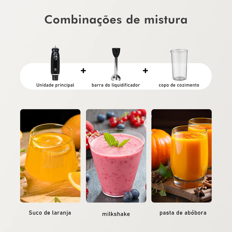 Mixer Power Inox 5 em 1 Coibeu – 600W de Potência e Versatilidade Profissional!