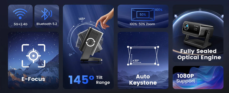 Wimius Mini Projetor – Cinema em Casa em Full HD 1080p!