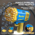 Máquina / Pistola de Bolhas de Sabão 40 Furos – Brinquedo Infantil Portátil