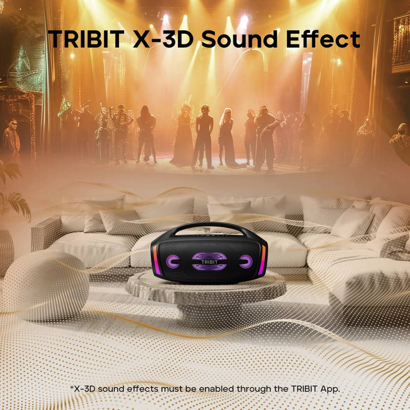 Caixa de Som Bluetooth TRIBIT StormBox Blast 2 — 200W RMS de Potência, LED Dinâmico e Autonomia de 30 Horas!