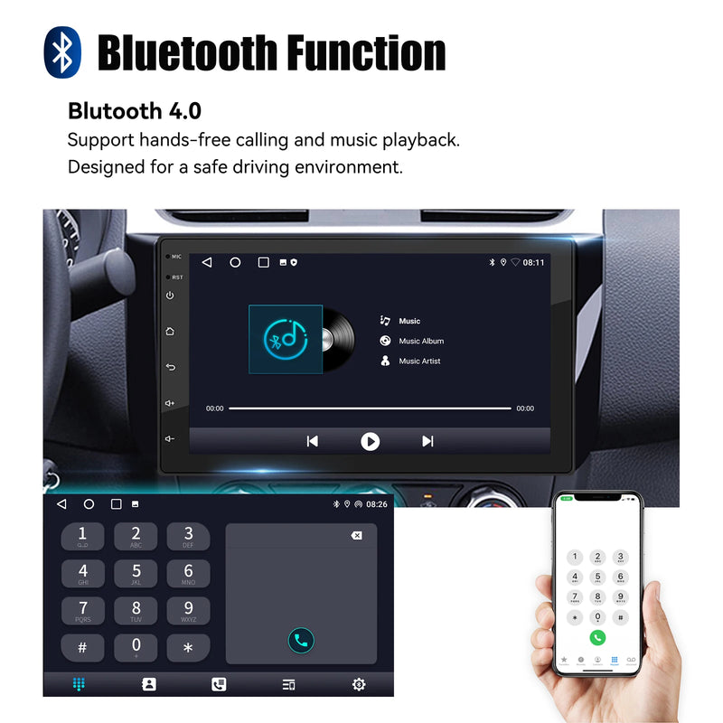 Central Multimídia ESSGOO CarPlay, Android Auto, GPS, Wi-Fi e Tela Touch 7” / 9” / 10” — Universal