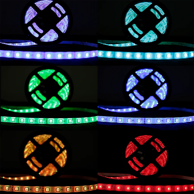 Fita LED RGB 5 Metros  Com Controle Remoto e Fonte 12v Bivolt